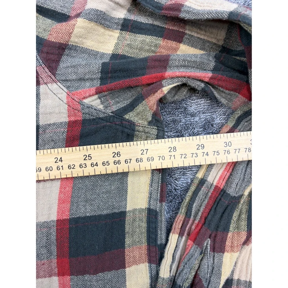 Levi's Button Down Mens 3XL Red Plaid Relaxed Fit Long Sleeve Flannel Shirt